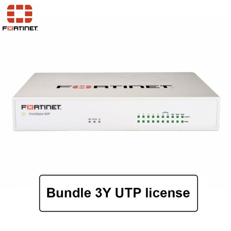 Firewall Fortinet - FortiGate 60F z 3 letnim bundlem UTP