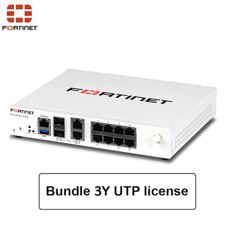 Firewall Fortinet - FortiGate 91G PoE z 3 letnim bundlem UTP