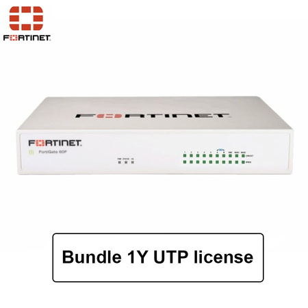 Firewall Fortinet - FortiGate 60F z 1 rocznym bundlem UTP